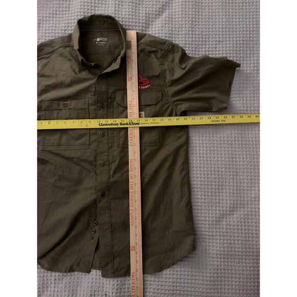 Carhartt Force Men's Relaxed Fit Casual Shirt Salt Lake County Patch Size M - Picture 4 of 6